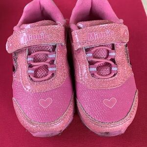 Minnie Mouse Pink Glitter Kids Shoes